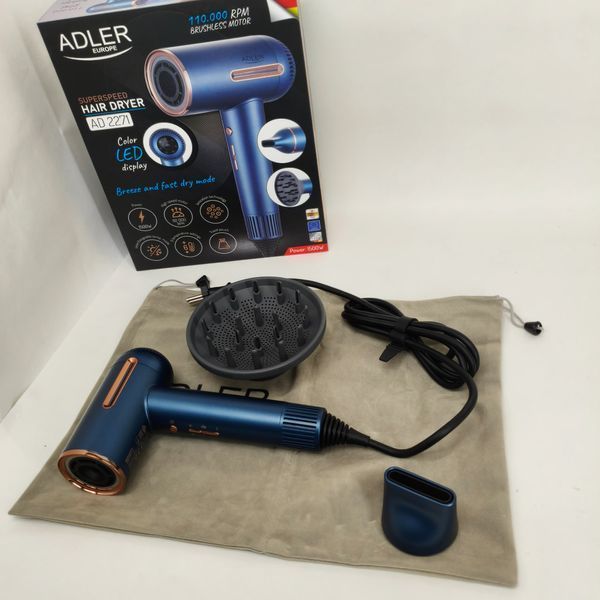 Фен Adler AD 2271 SUPERSPEED TURBO 1500Вт 751192 фото