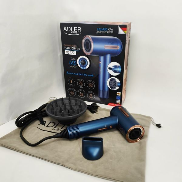 Фен Adler AD 2271 SUPERSPEED TURBO 1500Вт 751192 фото