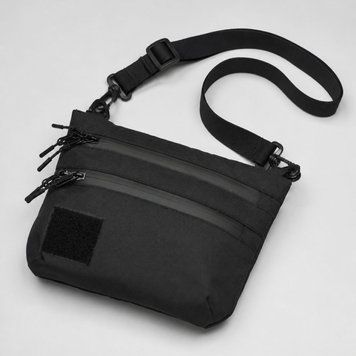 Черная сумка с Cordura 1000D, сумка через плечо с VELCRO-панелью 860966 фото