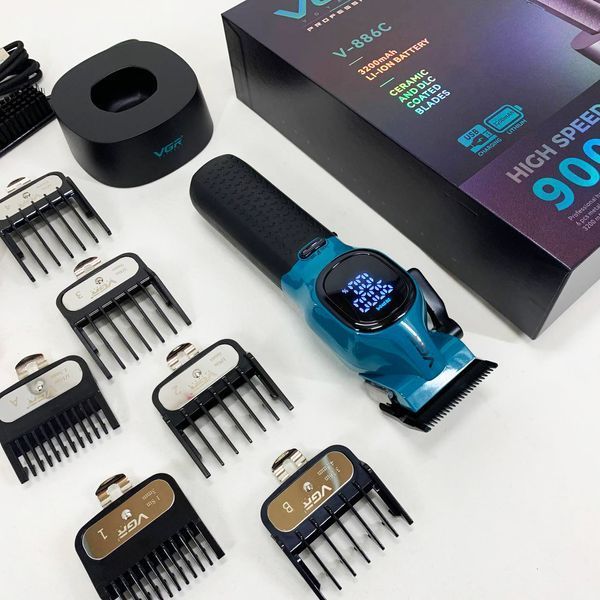 Машинка для стрижки аккумуляторная VGR V-886C BLUE 736722 фото