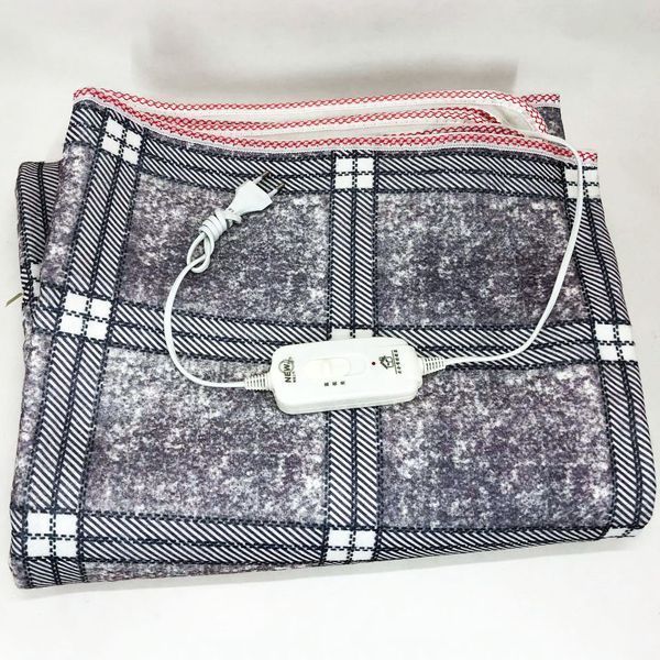 Электропростынь электрическая простынь с подогревом Electric Blanket 150х180см. Цвет: серый с фиолетовым оттенком 328897 фото