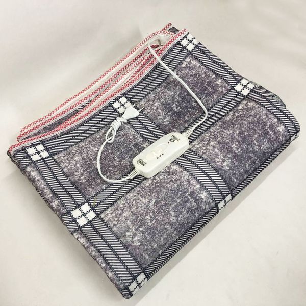 Электропростынь электрическая простынь с подогревом Electric Blanket 150х180см. Цвет: серый с фиолетовым оттенком 328897 фото