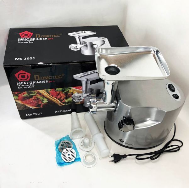 Профессиональная мясорубка DOMOTEC MS-2021S из нержавеющей стали 4000 Вт 298665 фото
