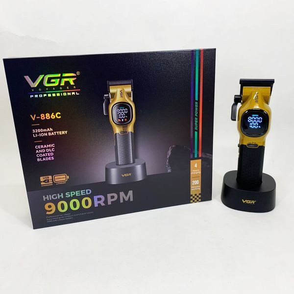 Машинка для стрижки аккумуляторная VGR V-886C GOLD 736726 фото