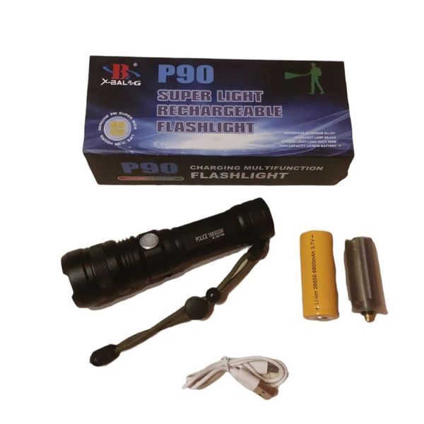 Ручний акумуляторний світлодіодний ліхтар Police X-Balog BL-1827-P90  159959 фото