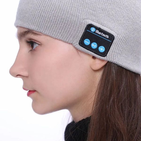 Портативная колонка ШАПКА с bluetooth наушниками SPS Hat BT True. Цвет: серый 724400 фото