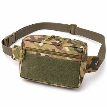 Сумка-бананка Multicam для патчів і шевронів Cordura, поясна сумка унісекс 25&times;17&times;7 см 861088 фото