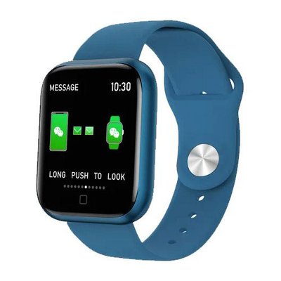 Smart Watch T80S, два браслети, температура тіла, тиск, оксиметр. Колір: синій 109217 фото