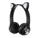 Бездротові навушники з котячими вушками та RGB підсвічуванням Cat VZV 23M. Колір: чорний 285988 фото 15