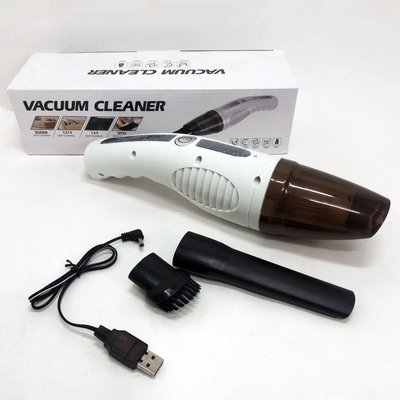 Пылесос автомобильный Car Vacuum Cleaner HY05 на АККУМУЛЯТОРЕ. Цвет: белый 390720 фото