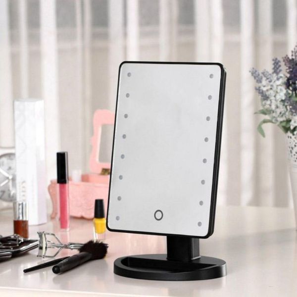 Дзеркало для макіяжу з 16 LED підсвічуванням Mirror White. Колір: чорний 147838 фото