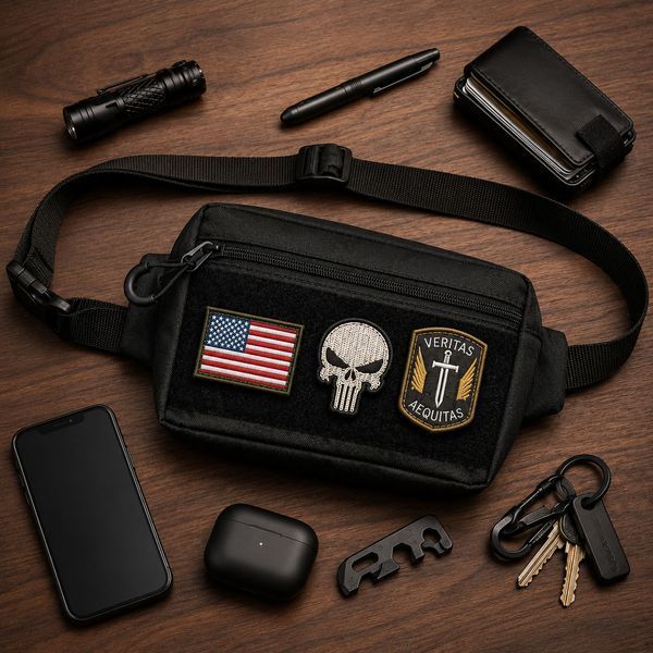 Сумка бананка через плече, поясна сумка для патчів і шевронів Cordura 861126 фото