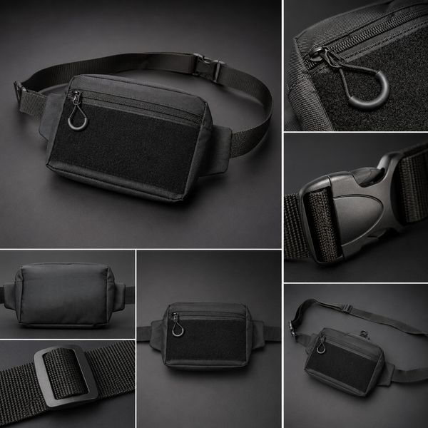 Сумка бананка через плече, поясна сумка для патчів і шевронів Cordura 861126 фото