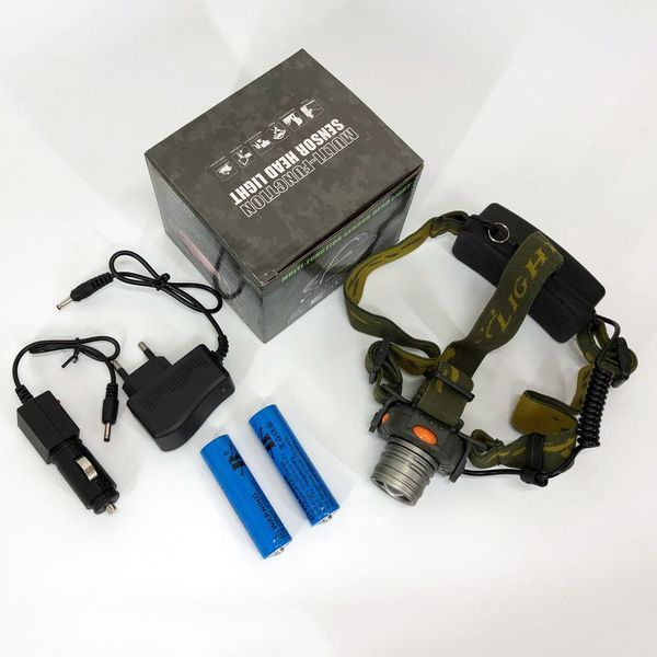 Налобний ліхтар тактичний Bailong BL 1505\602B SENSOR з датчиком руху 294907 фото