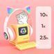 Беспроводные наушники с кошачьими ушками и RGB подсветкой Cat VZV 23M. Цвет: розовый 286000 фото 14