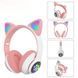 Беспроводные наушники с кошачьими ушками и RGB подсветкой Cat VZV 23M. Цвет: розовый 286000 фото 13