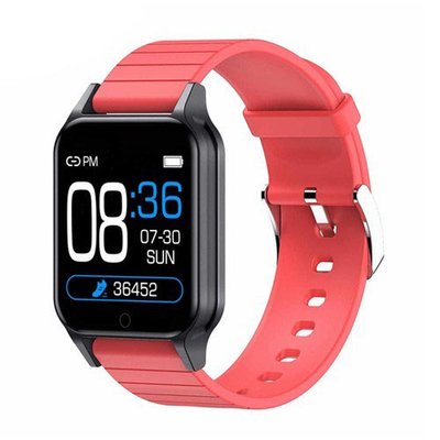 Смарт годинник Smart Watch T96 стильний із захистом від вологи та пилу з вимірюванням температура тіла. Колір: червоний 109241 фото