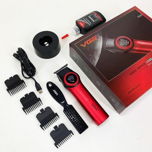 Триммер VGR V-977 RED, регулировка мощности 6000 - 8000 RPM 736743 фото