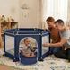 Детский игровой манеж для детей складной детский манеж 120х100х55см Blue 875080 фото 2