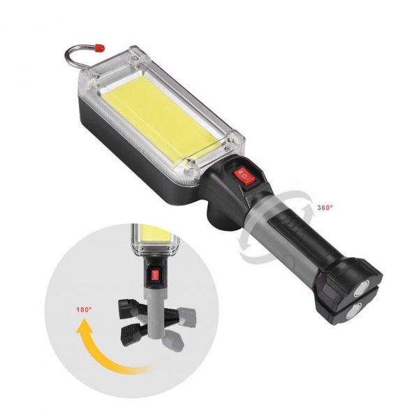 Кемпінговий ліхтар з гаком та магнітом тримачем 7628 ZJ-8859-COB 700Lm та зарядка micro USB 149648 фото