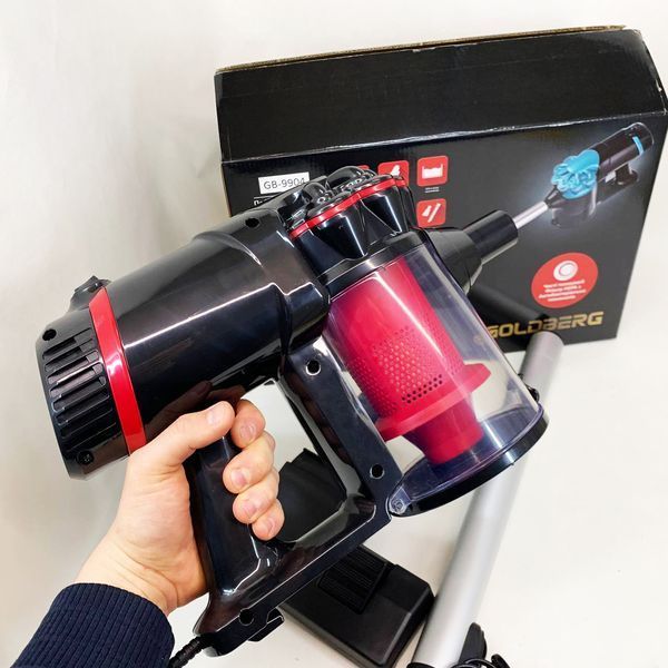 Бытовой контейнерный вакуумный вертикальный пылесос GOLDBERG GB-9904 5200 Вт циклонного типа Red 770885 фото