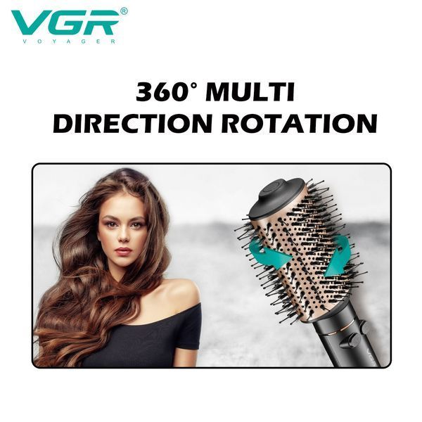 Электрический фен браш для укладки волос VGR V-494 2200 Вт. Цвет: черный 634314 фото