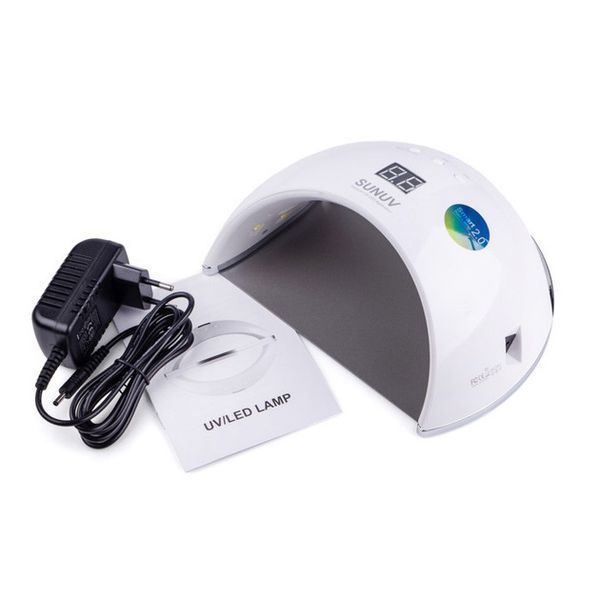Ультрафиолетовая лампа для Маникюра UV LAMP Sun 6, Светодиодная сушилка для гель лака. Цвет: белый 542270 фото