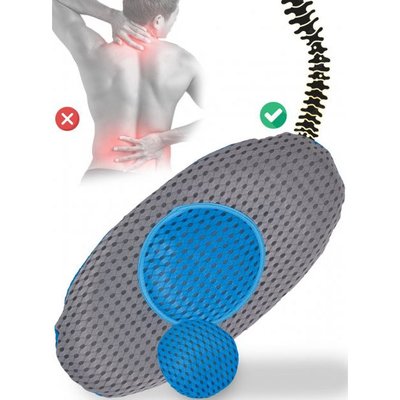 Ортопедическая подушка для поясници Lumbar Support TV One. Подушка для поясницы с эффектом памяти с мягким дышащим тканевым покрытием 213145 фото