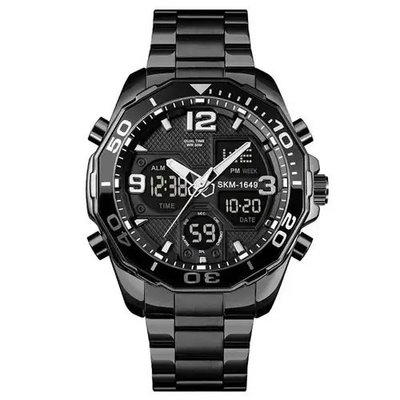 Годинник наручний чоловічий SKMEI 1649BK, оригінальний чоловічий годинник, брендовий чоловічий годинник 424291 фото