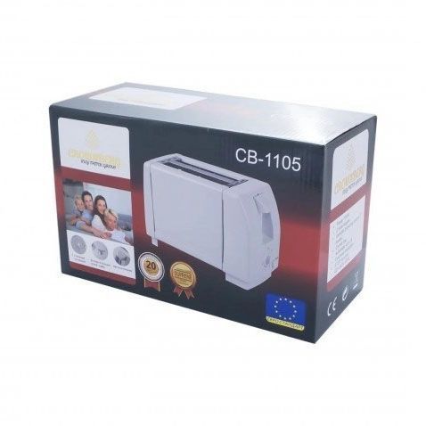 Тостер Crownberg CB-1105 з піддоном для крихт шість рівнів прожарювання, універсальний тостер кухонний 247804 фото