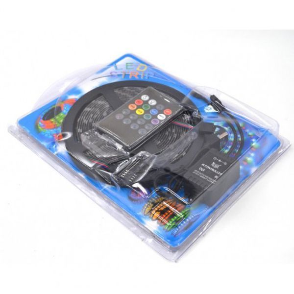 Светодиодная лента SMD 5050 RGB LED 5 м IP65 с bluetooth wifi контролем. USB подключение 173759 фото