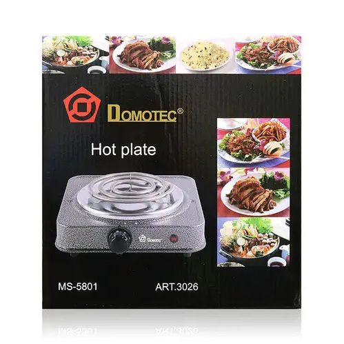 Электроплита спиральная плита настольная Domotec MS-5801 1000W 153895 фото