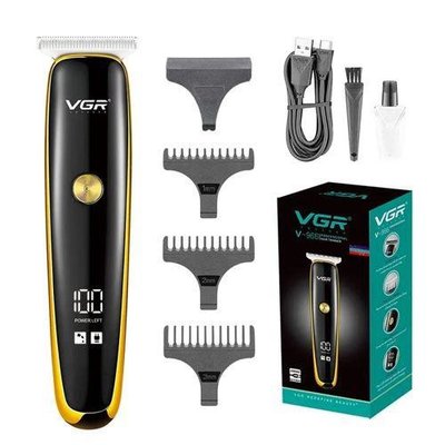 Тример для стрижки волосся та бороди VGR V-966 LED Display 345671 фото