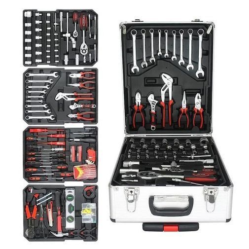Професійний набір інструментів Tools Set KRAFFTEC у валізі з тріскачкою із 408 предметів 619424 фото