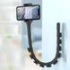 Гнучкий тримач для телефону з універсальними присосками Cute Worm Lazy Holder. Колір: чорний 104367 фото 6
