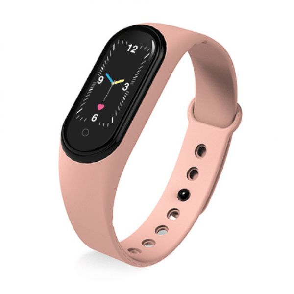 Смарт браслет M5 Smart Bracelet Фитнес трекер Watch Bluetooth. Цвет: розовый 12046 фото