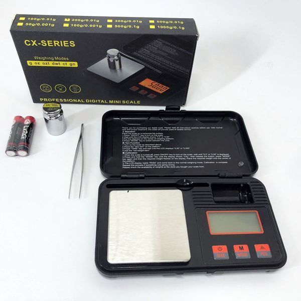 Весы ювелирные CX-Toolbox, 200г (0,01г) с чашей, мини весы, электронные граммовые весы для золота 423173 фото