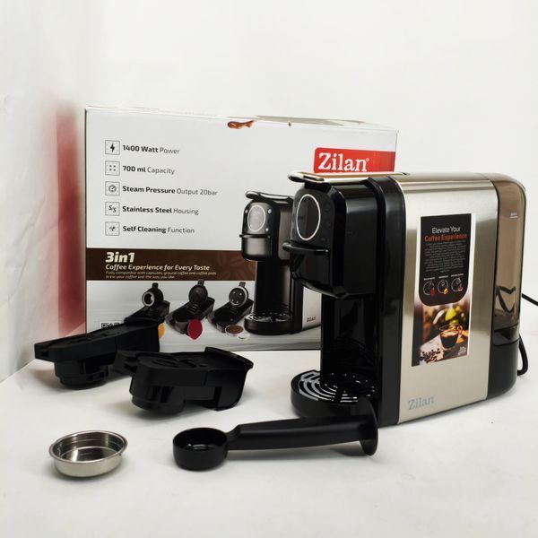 Кавомашина капсульна Zilan ZLN2846 20 Bar 700мл 1400Вт сенсорна 780364 фото