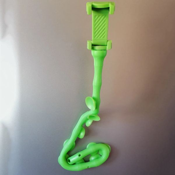 Гибкий держатель для телефона с присосками универсальный Cute Worm Lazy Holder. Цвет: зеленый 104382 фото