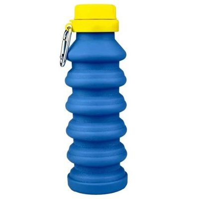 Пляшка для води складана Magio MG-1043B 450 мл. Колір: синій 442702 фото