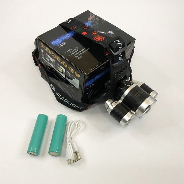 Ліхтар Police 3000-T6+2XPE (2х18650, 5 режимів, Zoom, 1500 люмен) 250601 фото