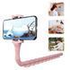 Гибкий держатель для телефона с присосками универсальный Cute Worm Lazy Holder. Цвет: розовый 104391 фото 1