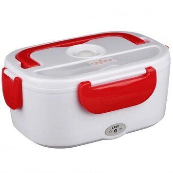 Ланч бокс электрический с подогревом Lunch Heater 220V Pro, контейнер для еды с отсеками Red 774845 фото
