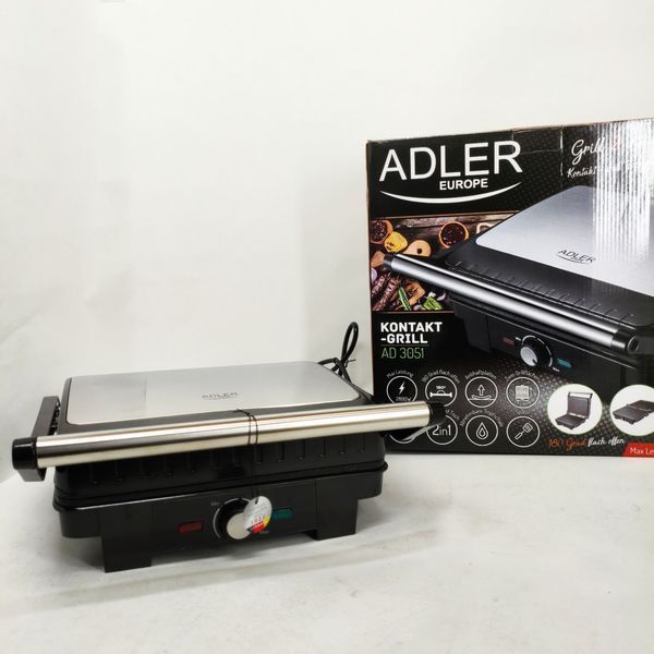 Электрический гриль Adler AD 3051 XL контактный 2800Вт 752503 фото
