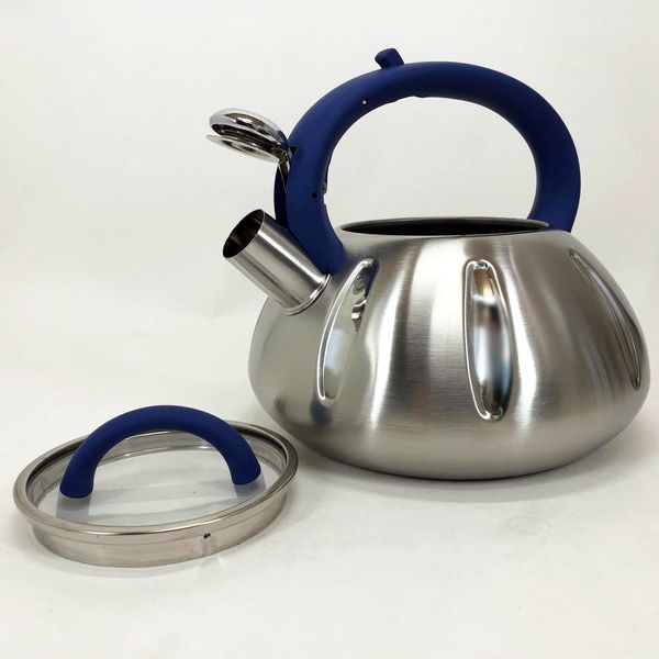 Чайник із свистком Unique UN-5303 кухонний на 3 літри. Колір: синій 298724 фото