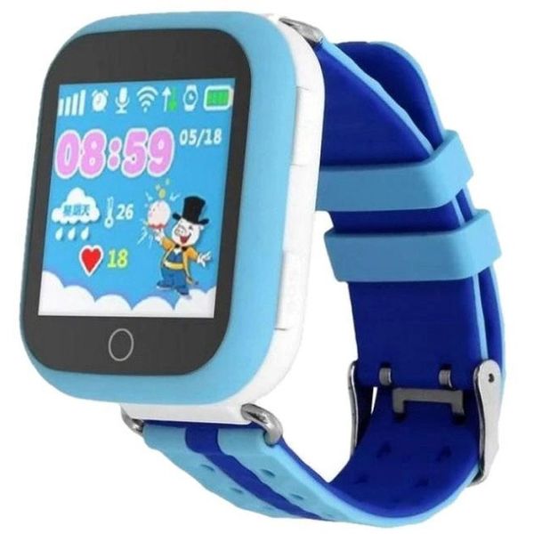Детские умные часы с GPS Smart baby watch Q750 Blue, смарт часы-телефон c сенсорным экраном и играми 419886 фото