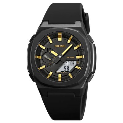 Годинник наручний чоловічий SKMEI 2091BKGDWT, модний чоловічий годинник круглий, оригінальний чоловічий годинник 424970 фото