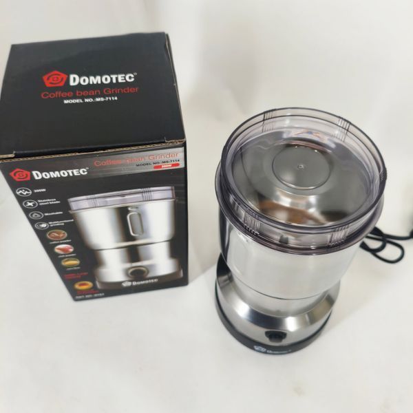 Електрична кавомолка Domotec MS 7114 200Вт ножова для кави та спецій 763786 фото