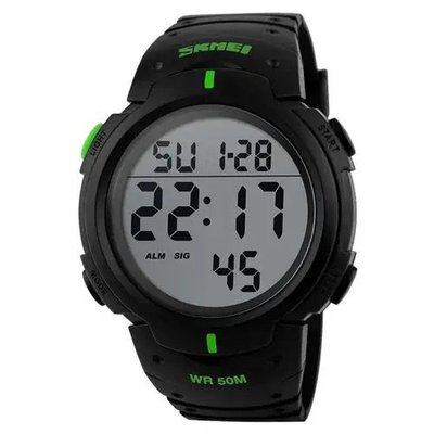 Годинник наручний чоловічий SKMEI 1068GN, водонепроникний чоловічий годинник, годинник чоловічий спортивний 424104 фото