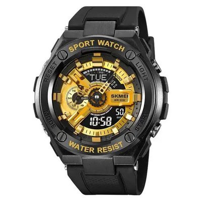 Годинник наручний чоловічий SKMEI 2101BKGD, годинник протиударний, оригінальний чоловічий годинник спортивний 424967 фото